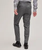 Flannel Stretch Wool-Cashmere Blend Pants