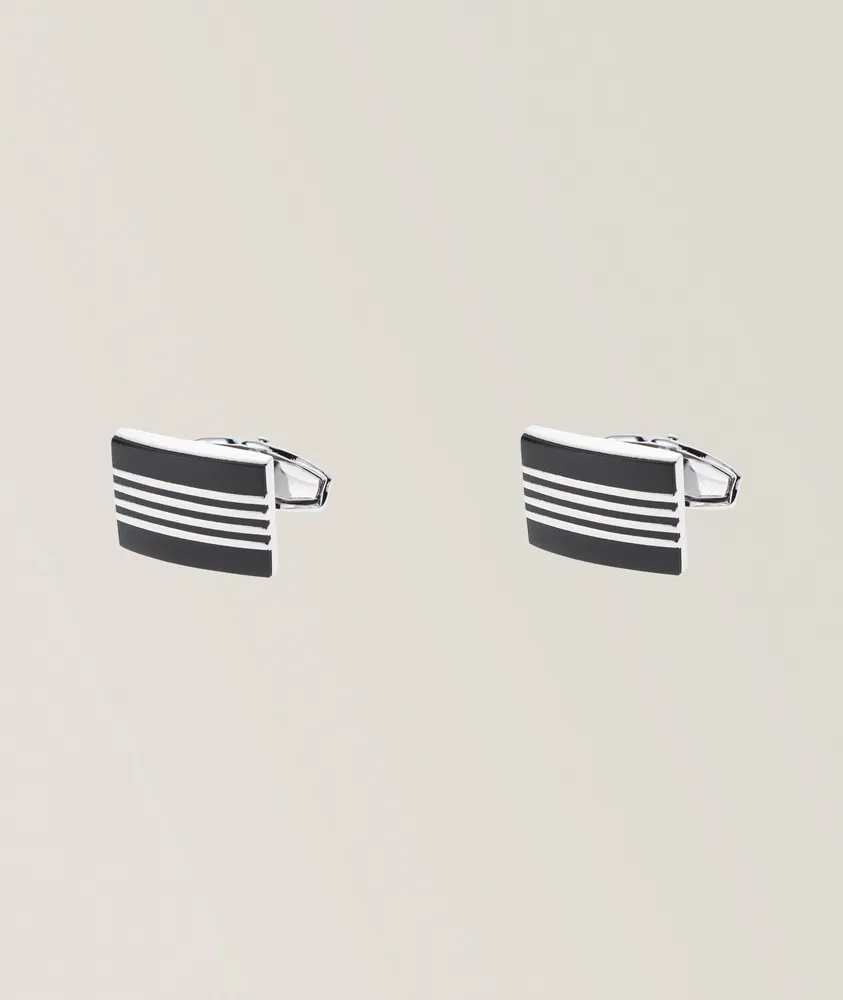 Enamel Rectangle Cufflinks