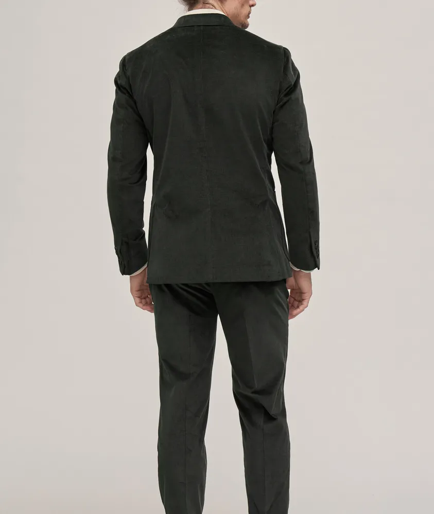 Corduroy Stretch Cotton-Wool Suit