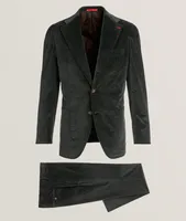 Corduroy Stretch Cotton-Wool Suit