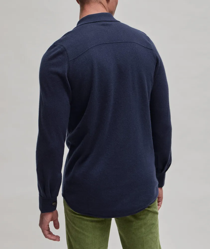 Fully Lined Cashmere Overshirt