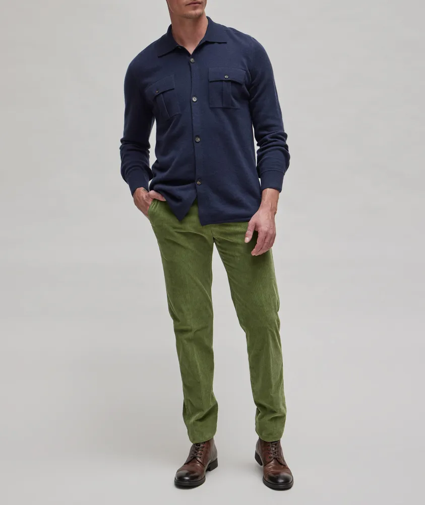 Fully Lined Cashmere Overshirt