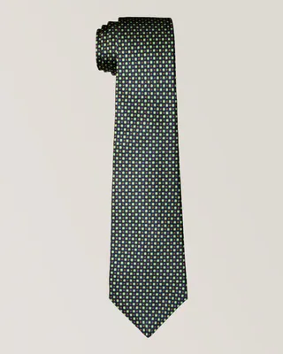Micro Neat Pattern Silk Tie 