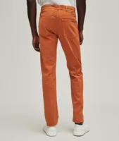 Slim Fit Five-Pocket Stretch-Cotton Pants