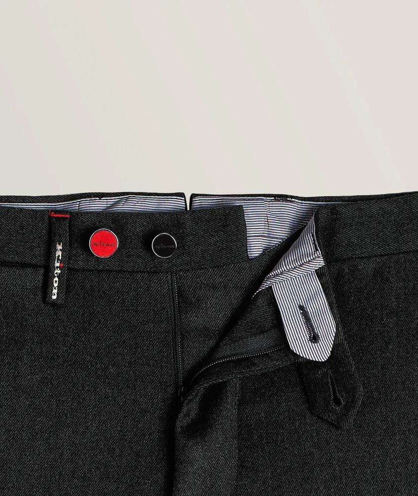 Kiton Five-Pocket Wool-Blend Sport Pants
