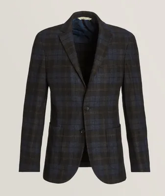 Wool, Cashmere & Silk Plaid Sport Jacket