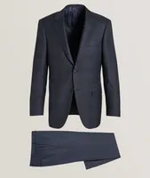 Regular-Fit Checked Wool Suit