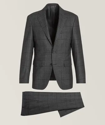 Kei Checked Stretch-Wool Suit