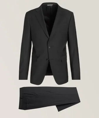 Black Edition Miniature Check Stretch-Wool Suit