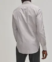 Slim-Fit Micro-Check Dress Shirt