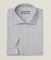 Regular-Fit Miniature Checkered Dress Shirt