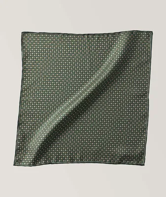 Neat Pattern Silk Pocket Square