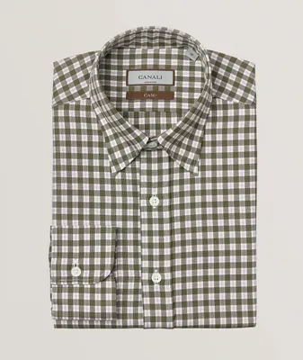 Checkered Cotton-Lyocell Sport Shirt