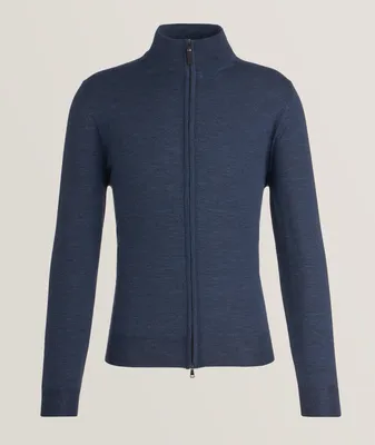 Merino Wool Full-Zip Sweater