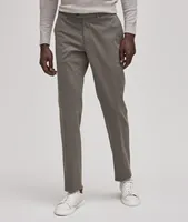 Micro Twill Stretch-Cotton Dress Pants