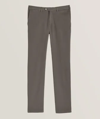 Micro Twill Stretch-Cotton Dress Pants