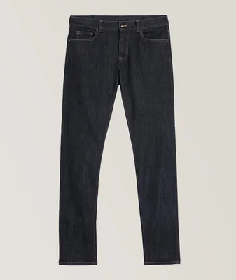 Slim-Fit Stretch Cotton Jeans