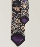 Chainlink Pattern Silk Tie