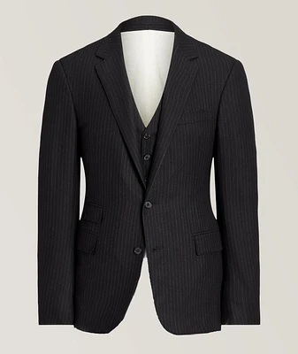 Slim-Fit Striped Wool Suit