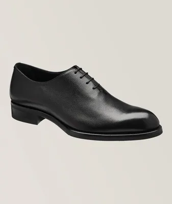 Textured Leather Oxfords