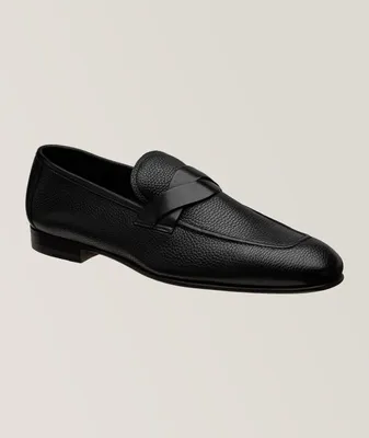 Sean Twisted Grain Leather Loafers