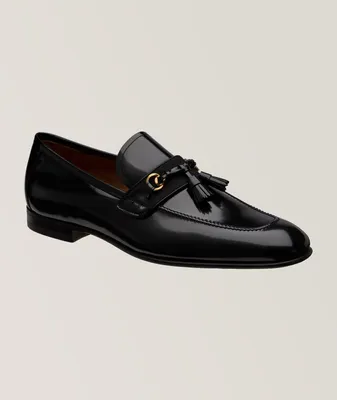 Sean Patent Leather Tassel Loafers