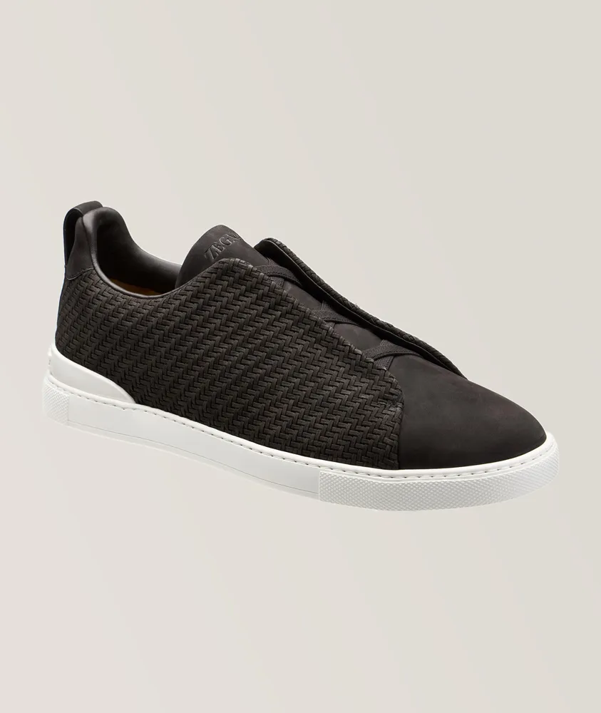 Triple Stitch PELLETESSUTA Nubuck Leather Sneakers