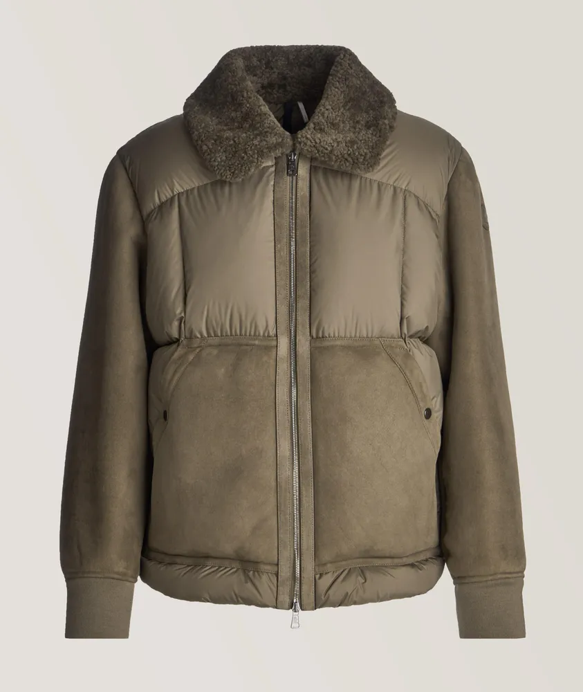 Moncler Gers Mixed Material Down Jacket