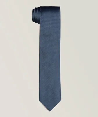 Micro Check Silk Tie