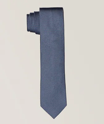 Brera Micro Geometric Silk Tie