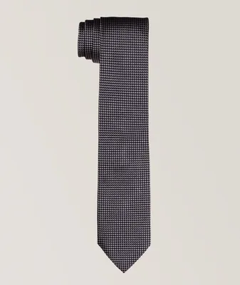 Micro Dot Pattern Silk Tie