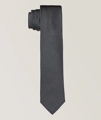 Micro Textured Silk Evening Tie