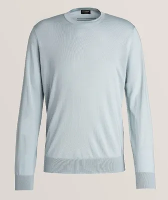 Cashseta Light Knit Cashmere-Silk Sweater