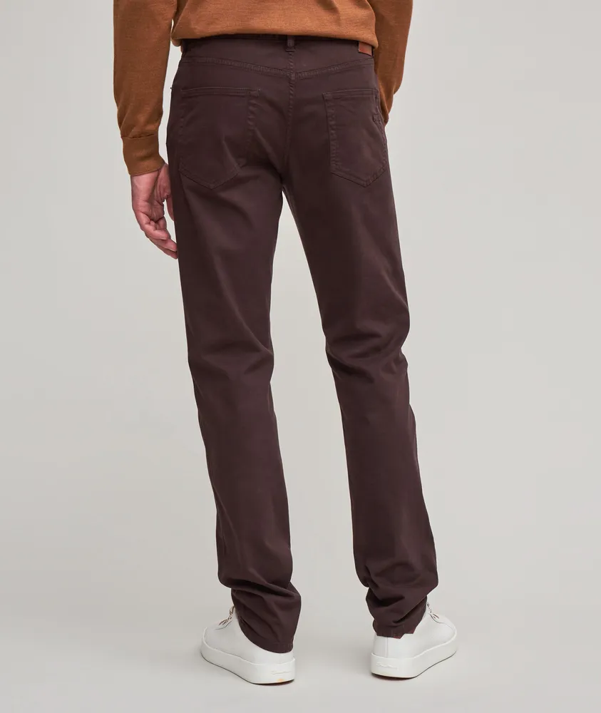 City Stretch-Cotton Gabardine 5-Pocket Pants