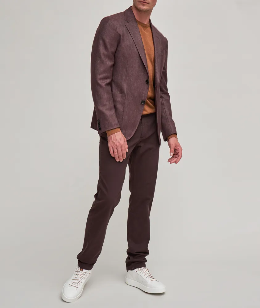 City Stretch-Cotton Gabardine 5-Pocket Pants