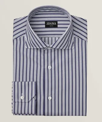 Sartorial Striped 100fili Cotton Dress Shirt