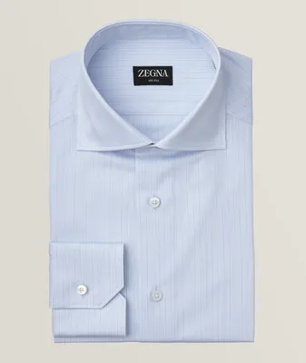100fili Cotton Micro Stripe Sartorial Dress Shirt