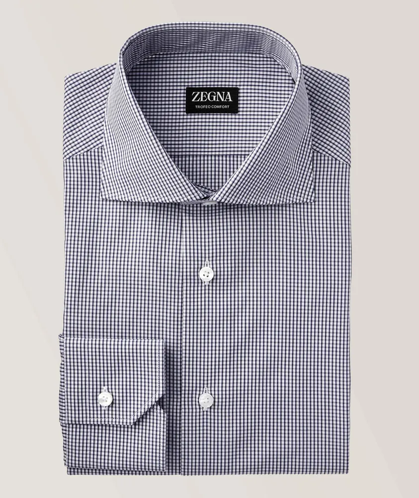 Trofeo Comfort Check Cotton Dress Shirt