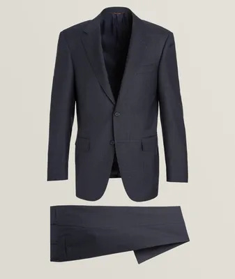 Contemporary Line Glen Check Wool Suit