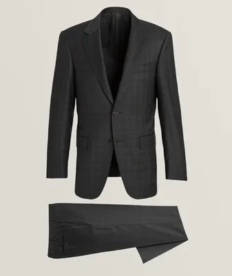 Contemporary Line Check Wool Suit