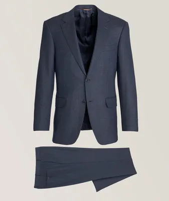 Textured Stretch-Wool Suit