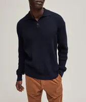 Oasi Cashmere Waffle-Knit Polo