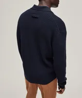 Oasi Cashmere Waffle-Knit Polo