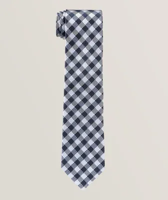 Checkered Silk Tie