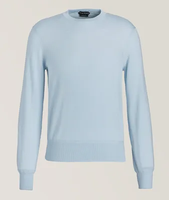 Fine Gauge Cashmere-Silk Sweater