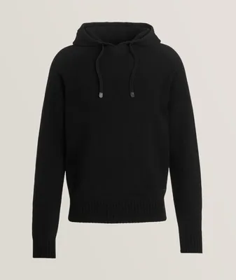Seamless Cashmere Hooded Sweater
