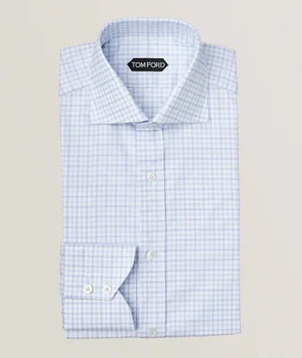 Gingahm Cotton-Blend Dress Shirt
