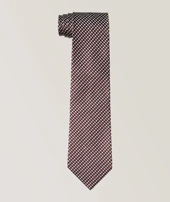Weaved Pattern Silk Tie