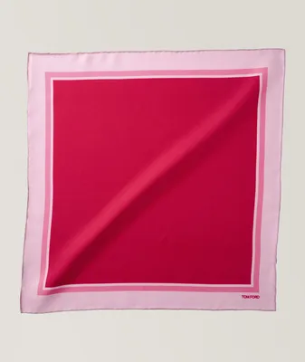 Colour Block Silk Pocket Square