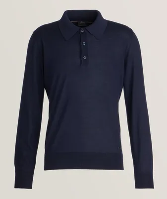 Cashmere Silk Knitted Polo
